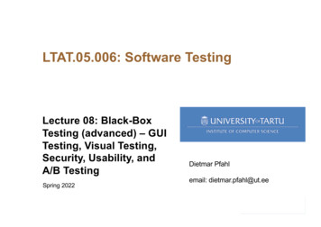 LTAT.05.006: Software Testing - Courses.cs.ut.ee