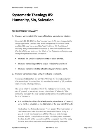 Systematic Theology #5: Humanity, Sin, Salvation - Bethel World