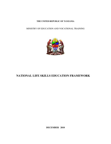 National Life Skills Education Framework - Unesco