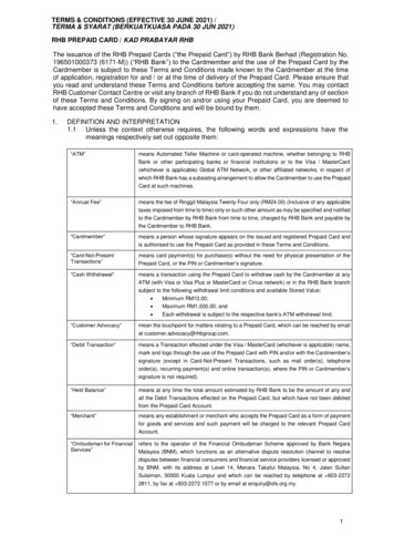 Terms & Conditions (Effective 30 June 2021) / Terma & Syarat .