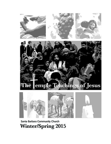 The Emple Teachings Of Jesus - Santa Barbara Community Church