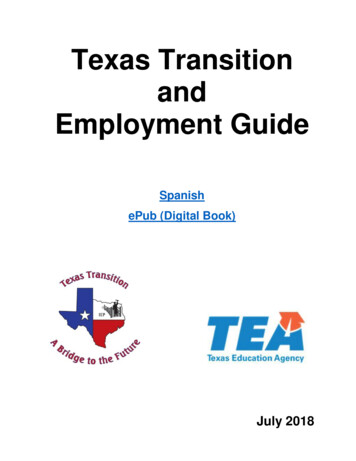 Texas Transition And Employment Guide - School Websites