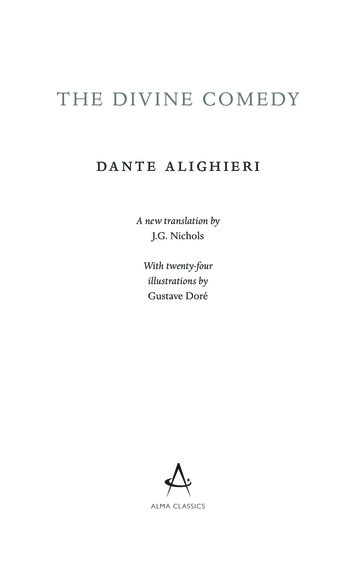 THE DIVINE COMEDY Dante Alighieri - Alma Books