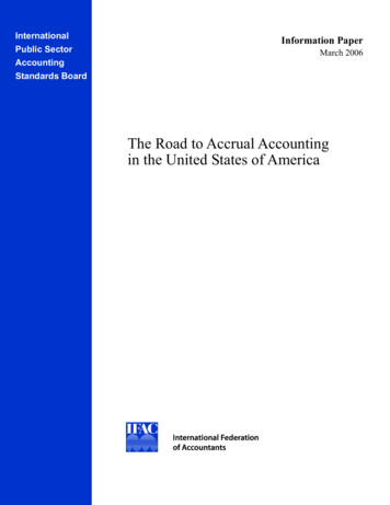 The Road To Accrual Accounting In The United States Of America