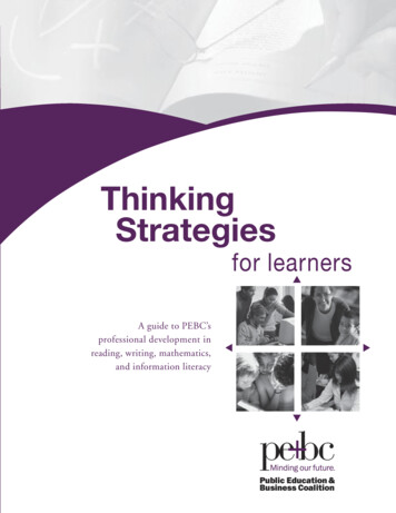 Thinking 2strategies Correx - PEBC