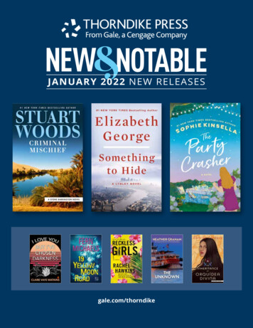 JANUARY 2022 NEW RELEASES - Gale