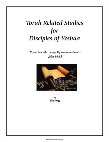 Torah Related Studies For Disciples Of Yeshua - Henk Rijstenberg