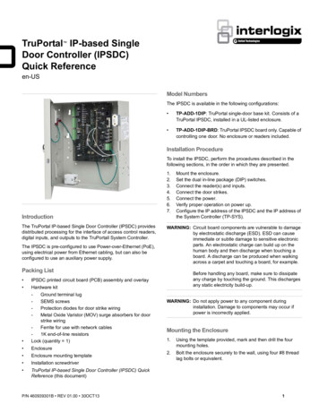 IP-based Single Door Controller Quick Reference