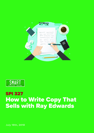 SPI 327 How To Write Copy That Sells With Ray Edwards
