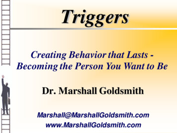 Triggers Webinar - Marshall Goldsmith