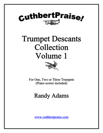 Trumpet Descants Collection Volume 1 - CuthbertPraise
