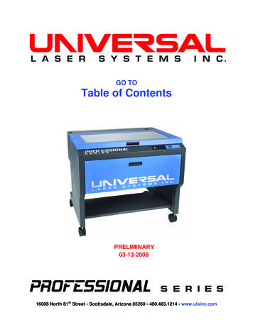 Universal Laser Pls Service Manual - Milwaukee Makerspace