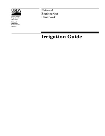 Irrigation Guide - College Of Agriculture & Natural Resources
