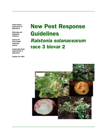 Agriculture Guidelines - Plant Pathology
