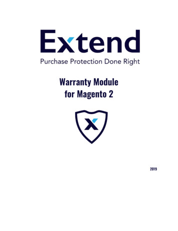 Warranty Modul E For Magento 2