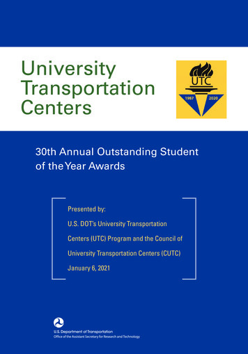 University Transportation Centers