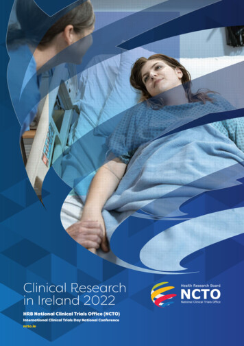 Clinical Research In Ireland 2022 - Ncto.ie