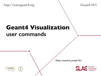 Geant4 Visualization - Indico