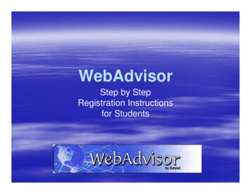 LU WebAdvisor Registration Instructions For Students Update 2013