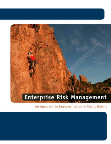 Enterprise Risk Management - MWCUA