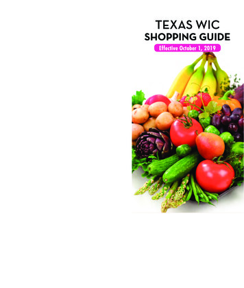 2019 WIC Approved Foods Shopping Guide - El Paso, Texas