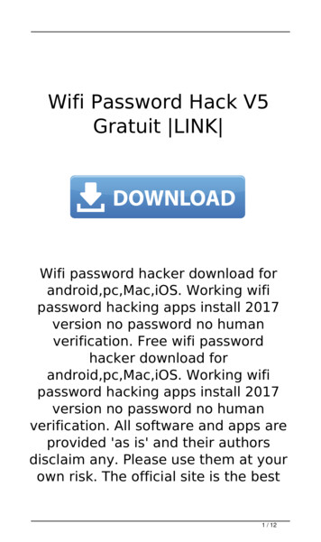Wifi Password Hack V5 Gratuit LINK 