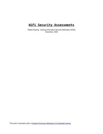 WiFi Security Assessments - DISDefenders