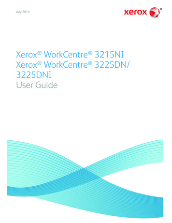 Xerox WorkCentre 3215NI Xerox 3225DN/ 3225DNI User Guide