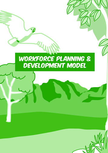 Workforce Planning & Development Model - NTCOSS