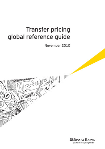 Transfer Pricing Global Reference Guide - EY