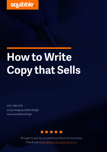 How To Write Copy That Sells - Squibble.design
