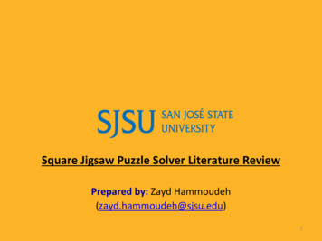 Square Jigsaw Puzzle Solver Literature Review