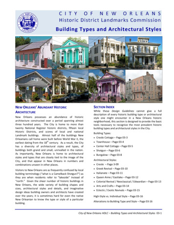 Building Types And Architectural Styles - New Orleans