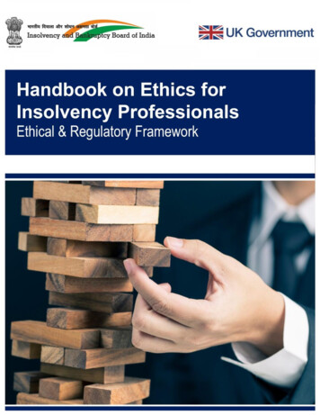 Handbook On Ethics For Insolvency Professional