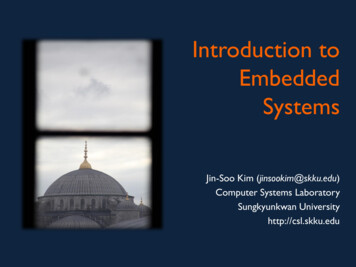 Introduction To Embedded Systems - Sungkyunkwan University
