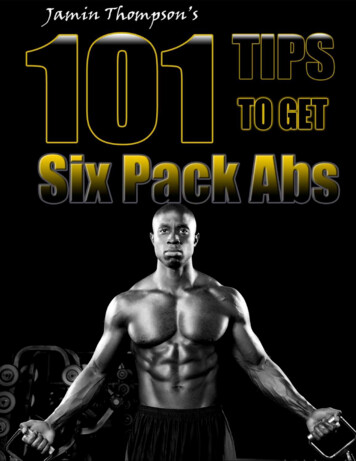 101 Tips To Get Six Pack Abs - Jamin Thompson