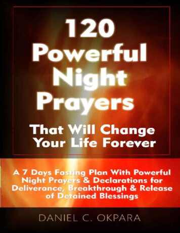120 Powerful Night Prayers That Will Change Your Life: A 7 Days Fasting .