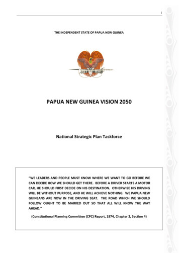 PAPUA NEW GUINEA VISION 2050 - United Nations