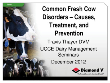 Common Fresh Cow Disorders Causes, Treatment, And Prevention - Ucanr.edu
