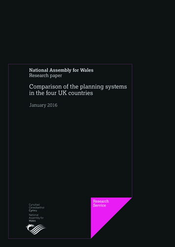 Comparison Of The Planning Systems In The Four UK Countries - Senedd