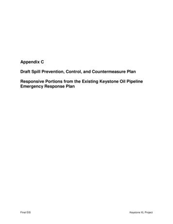 Appendix C Draft Spill Prevention, Control, And Countermeasure Plan .