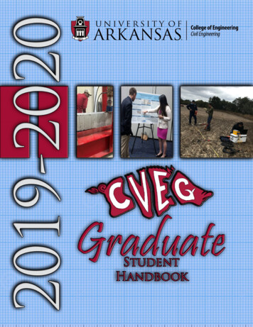 Civil Engineering Graduate Student Handbook 2019-2020