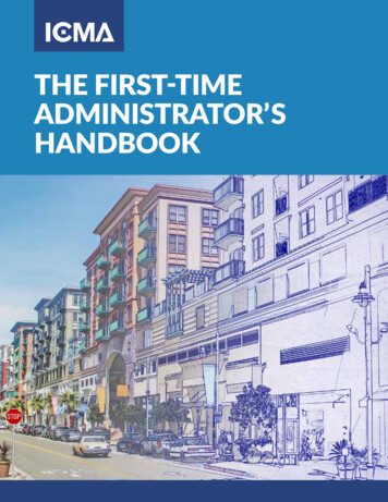 THE FIRST-TIME ADMINISTRATOR'S HANDBOOK - Icma 