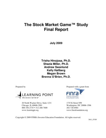 The Stock Market Game Study Final Report