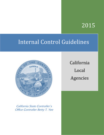 2015 Internal Control Guidelines - California State Controller