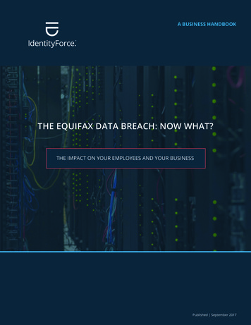 THE EQUIFAX DATA BREACH: NOW WHAT? - IdentityForce