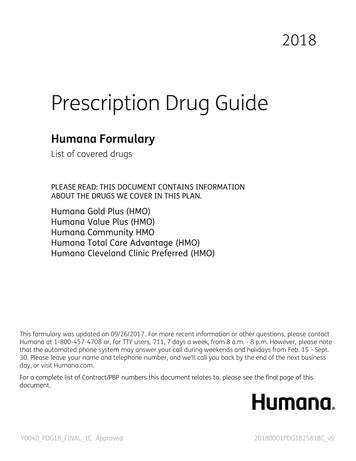 Prescription Drug Guide - Humana - Birdseye Financial