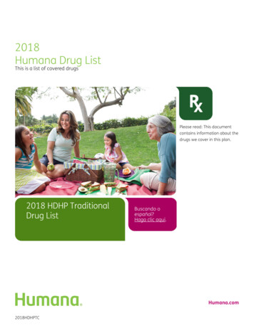 2018 Humana Drug List - Xavier University
