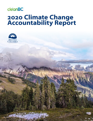 2020 Climate Change Accountability Report - Gov