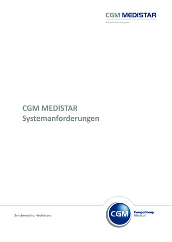 CGM MEDISTAR Systemanforderungen
